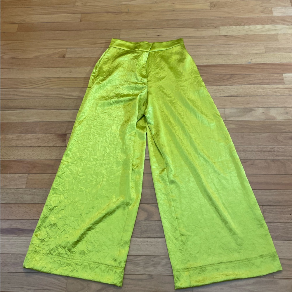 House of Harlow 1960 Lime Green Wide Leg Pants